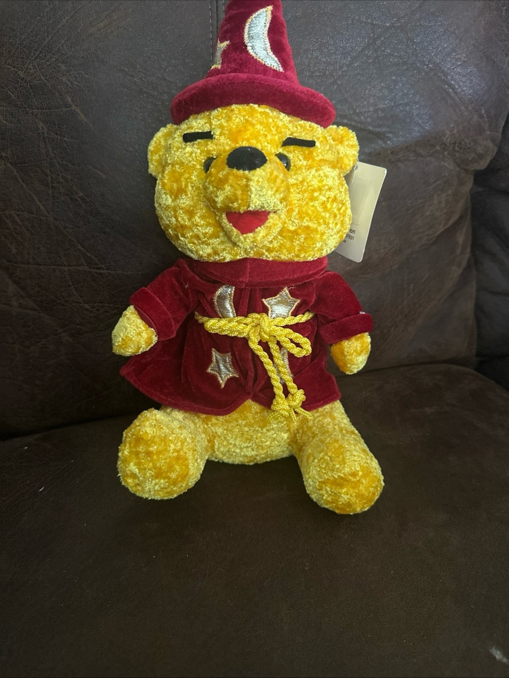 Winnie the Pooh Wizard Bear in Yellow and Burgundy - Brand: